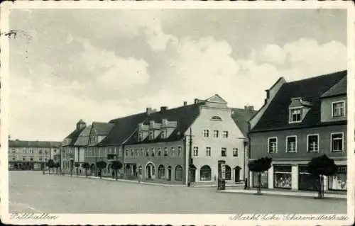 Ak Dobrowolsk Pillkallen Ostpreußen, Marktplatz