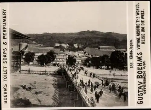 Foto Kyoto Präf. Kyoto Japan, Brücke, Ortsansicht, Gustav Boehm's Toilet Soaps