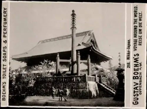 Foto Nikko Japan, Reklame Gustav Boehm's Toilet Soaps