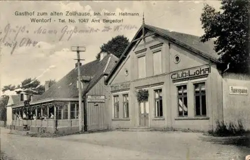 Ak Wentorf bei Hamburg, Gasthaus zum alten Zollhause, Club-Lokal