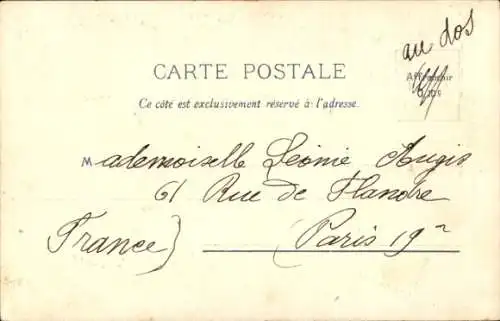 Präge Briefmarken Ak Frankreich, Landesflagge