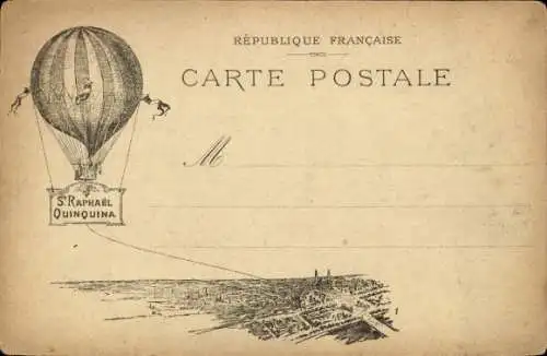 Litho Weltausstellung Paris 1900, Reklame, St. Raphael Quinquina, Tonique Ideal