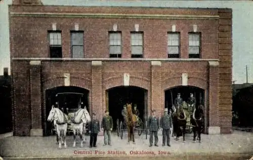 Ak Oskaloosa Iowa USA, Central Fire Station