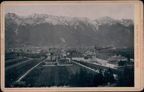 Kabinett Foto Innsbruck in Tirol, Stadtansicht vom Berg Isel aus