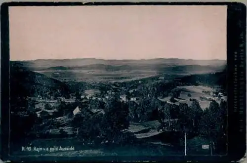 Foto Przesieka Hain Podgórzyn Giersdorf Riesengebirge Schlesien, Blick von der goldenen Aussicht