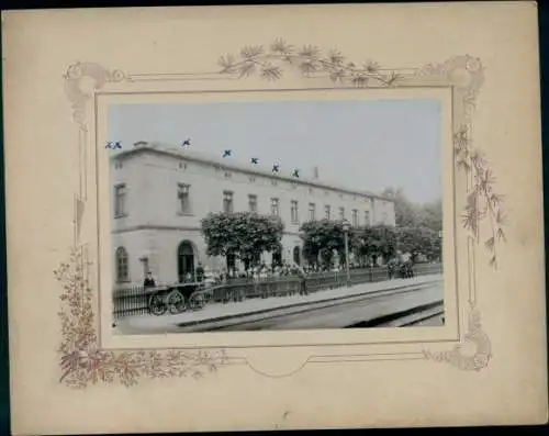 Foto Hrádek nad Nisou Grottau Region Reichenberg, Partie am Bahnhof