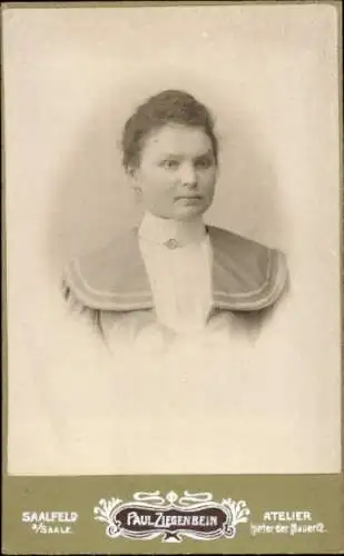 CdV Saalfeld an der Saale Thüringen, Portrait einer Frau