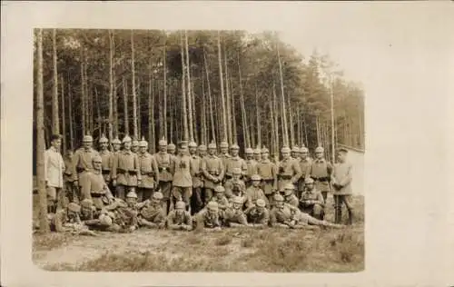 Foto Ak Grafenwöhr in der Oberpfalz Bayern, 5. Komp. 2. Zug, Gruppenaufnahme, I WK