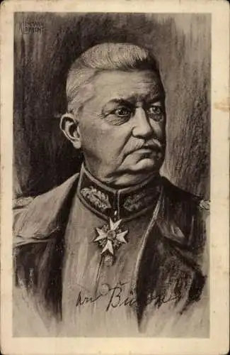 Künstler Ak Generalfeldmarschall Karl von Bülow, Portrait