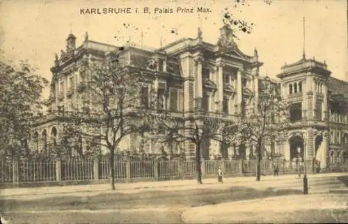 Ak Karlsruhe in Baden, Palais Prinz Max