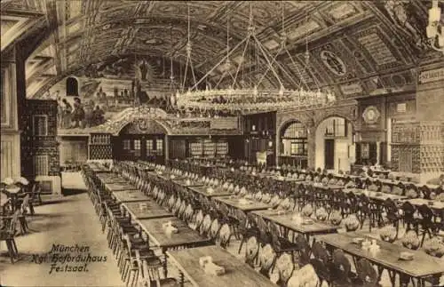 Ak München, Hofbräuhaus, Festsaal
