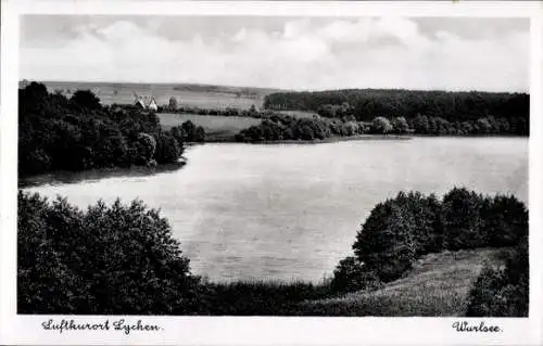 Ak Lychen in der Uckermark, Wurlsee, Panorama