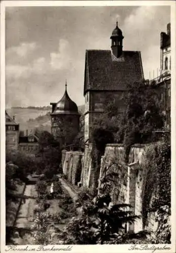 Ak Kronach im Frankenwald Bayern, Am Stadtgraben