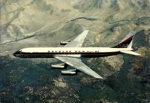 Ak Passagierflugzeug Douglas DC-8 Super 62