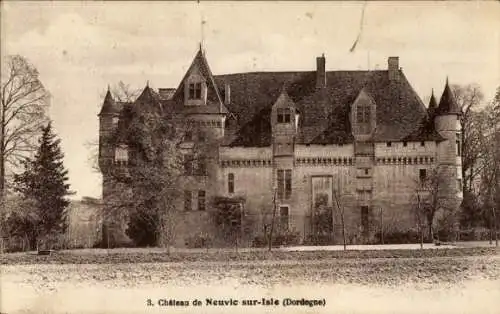 Ak Neuvic Dordogne, Chateau de Neuvic sur Isle