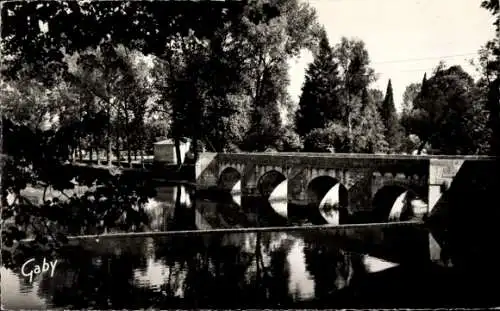 Ak Brantôme Dordogne, Pont coude sur la Dronne