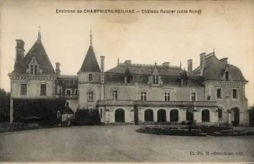 Ak Champniers-Reilhac Dordogne, Schloss Rocher