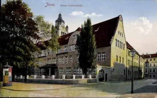 Ak Jena Thüringen, Universität, Litfaßsäule