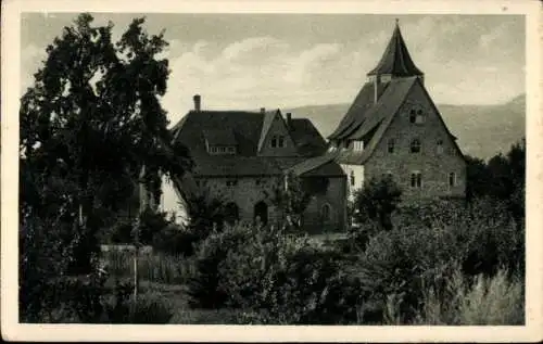 Ak Lobeda Jena Thüringen, untere Lobdeburg, Burggarten, Nordseite