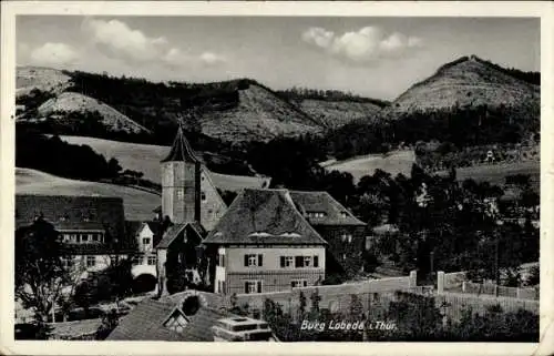 Ak Lobeda Jena in Thüringen, Burg, Panorama