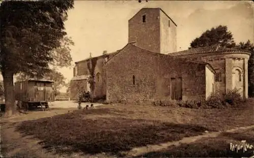 Ak Soulignon Charente-Maritime, Eglise romane