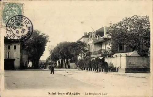 Ak Saint Jean d'Angély Charente Maritime, Boulebard Lair