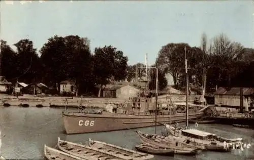 Ak Rochefort sur Mer Charente Maritime, Hafen