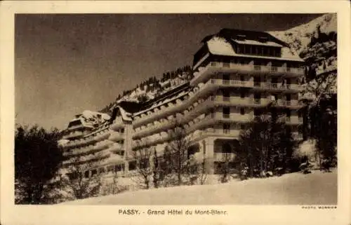 Ak Passy Haute Savoie, Grand Hotel du Mont Blanc, Winter