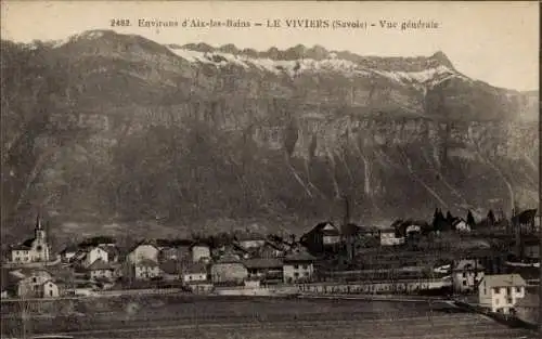 Ak Le Viviers Savoie, Gesamtansicht, Gebirge