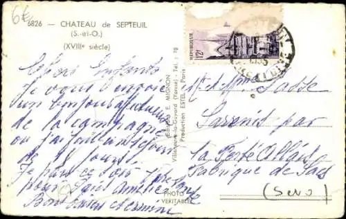 Ak Septeuil Yvelines, Schloss