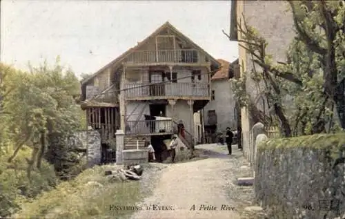 Ak Évian les Bains Haute Savoie, A Petite Rive