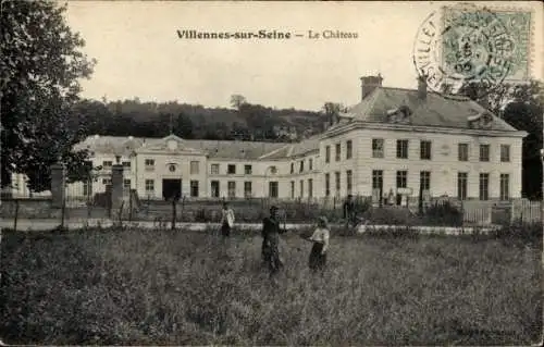 Ak Villennes sur Seine Yvelines, Schloss