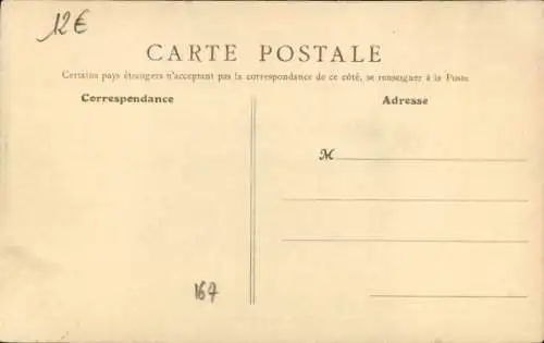 Ak Meulan en Yvelines, Quai de l'Hospice, Überschwemmung 1910, Hochwasser