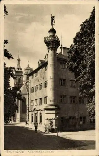 Ak Stuttgart in Württemberg, Kosakenbrunnen