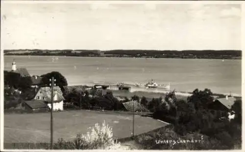 Foto Ak Unterschondorf Schondorf am Ammersee Oberbayern, Seeblick