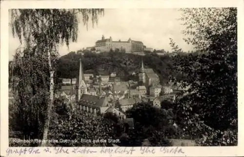 Ak Kulmbach in Oberfranken, Teilansicht, Kirchturm
