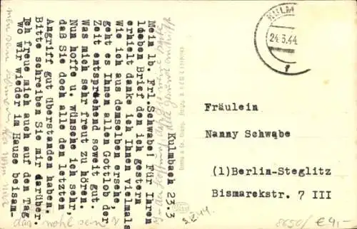 Ak Kulmbach in Oberfranken, Teilansicht, Kirchturm