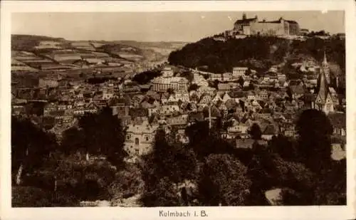 Ak Kulmbach in Oberfranken, Panorama, Schloss, Kirchturm