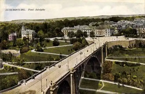 Ak Luxemburg, Le Pont Adolphe, Brücke