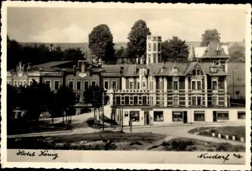 Foto Ak Nová Ves nad Nisou Neudorf an der Neiße Region Reichenberg, Hotel König