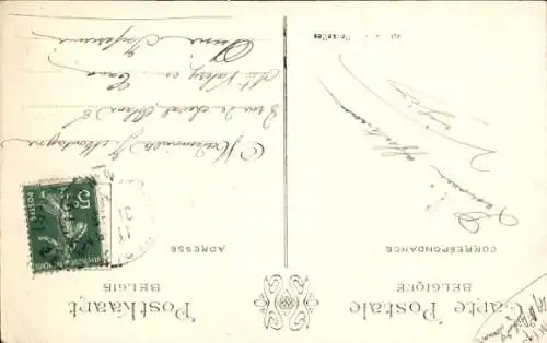 Ak Brüssel Brüssel, Ausstellung 1910, Brand vom 14.-15. August, Ruinen der belgischen Sektion