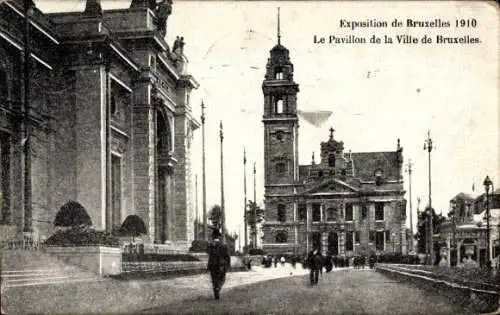 Ak Brüssel Brüssel, Ausstellung 1910, Pavillon der Stadt Brüssel