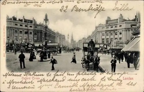 Ak London City England, Oxford Circus