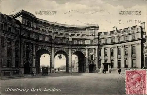 Ak London City England, Admiralty Arch