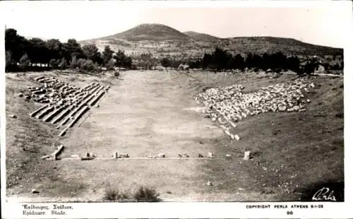 Ak Epidauros Griechenland, antikes Stadion