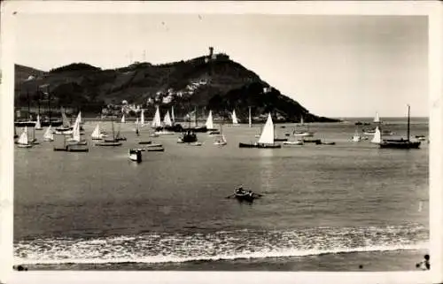 Ak Donostia San Sebastián Baskenland, La Bahia am Regattatag