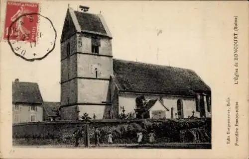 Ak Boncourt Kt. Jura Schweiz, L'Eglise, Kirche