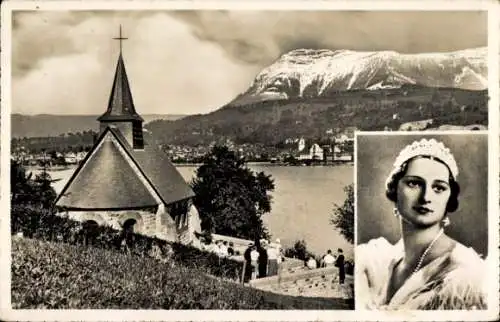 Ak Küssnacht Kanton Schwyz, Gedächtniskapelle, Königin Astrid von Belgien