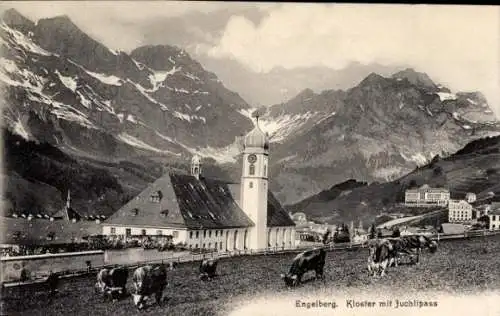 Ak Engelberg Kanton Obwalden Schweiz, Kloster, Juchlipass