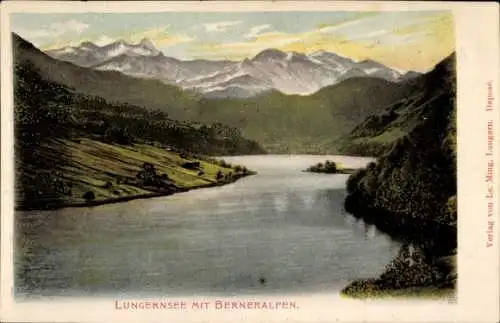 Ak Lungern Kanton Obwalden, Lungernsee, Berner Alpen